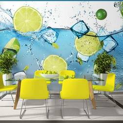 Artgeist Selvklæbende fototapet Refreshing lemonade 196 x 140 cm