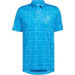 Adidas Jacquard Polo Shirt Men's - Blue Rush/Semi Mint Rush