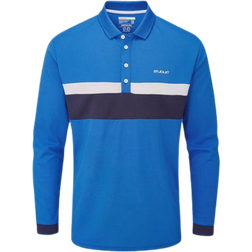 Stuburt Mens Motion Long Sleeve Polo Shirt - Royal