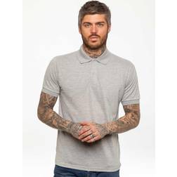 Kruze By Enzo Men's Short Sleeve Polo Shirts - Grey