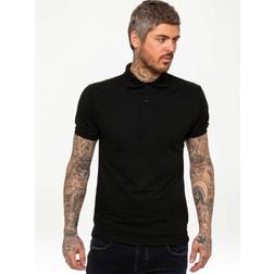 Kruze By Enzo Men's Short Sleeve Polo Shirts - Black