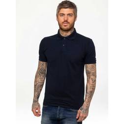 Kruze By Enzo Men's Short Sleeve Polo Shirts - Navy
