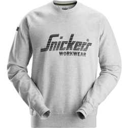 Snickers Workwear Logo College Shirt - Light Gray Mottled