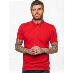 Kruze By Enzo Men's Short Sleeve Polo Shirts - Red