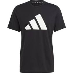 adidas Train Essentials Feelready Logo Training Tee - Black/White