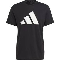 adidas Train Essentials Feelready Logo Training Tee Men - Black/White