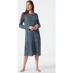 Schiesser Classic Comfort Fit Interlock Shirt - Blue Pattern