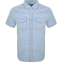 True Religion Big T Western Shirt - Blue