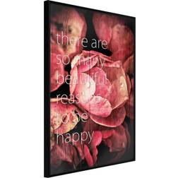 Artgeist Inramad Many Reasons to Be Happy - 30x45 Poster