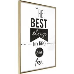 Artgeist Inramad The Best Things 40x60 Guldram Poster