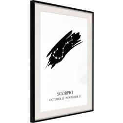 Artgeist Inramad Tavla Zodiac: Scorpio I Poster