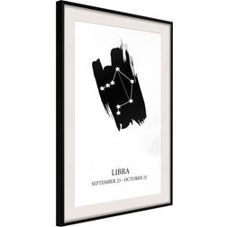 Artgeist Inramad Tavla Zodiac: Libra I Poster