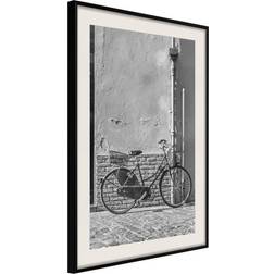 Artgeist Inramad Tavla - Bicycle with Black Tires 30x45 Poster