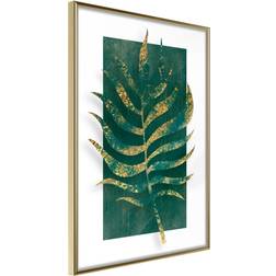 Artgeist Inramad Gilded Palm Leaf Poster