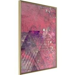 Artgeist Inramad Pink Patchwork III Poster