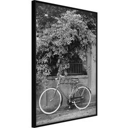 Artgeist Inramad Tavla Bicycle with White Tires Poster