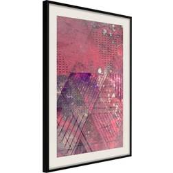 Artgeist Inramad Pink Patchwork III Poster