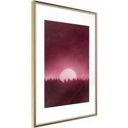 Artgeist Inramad Tavla Moonrise 30x45 Guldram Poster