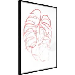 Artgeist Inramad Tavla Red Leaf 30x45 Poster