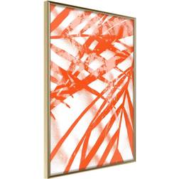 Artgeist Inramad Incandescent Leaf 30x45 Poster