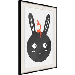 Artgeist Inramad Tavla Surprised Bunny Poster