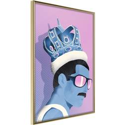 Artgeist Inramad King of Music - 30x45 Guldram Poster