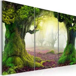 Artgeist Canvas - Mysterious forest - triptych Tavla