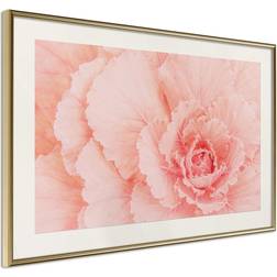 Artgeist Inramad Tavla Delicate Petals Guldram Poster