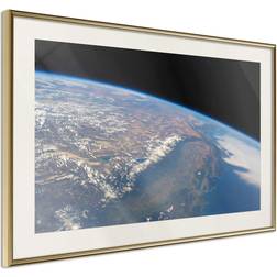 Artgeist Inramad Tavla Curve of the Earth 30x20 Guldram Poster