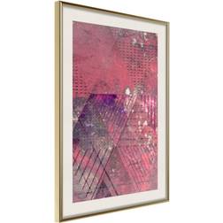 Artgeist Inramad Tavla Pink Patchwork III 30x45 Poster