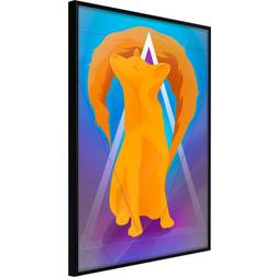 Artgeist Inramad Tavla Fire Fox 30x45 Poster