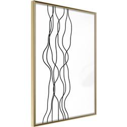 Artgeist Inramad Tavla Wavy Lines 30x45 Poster