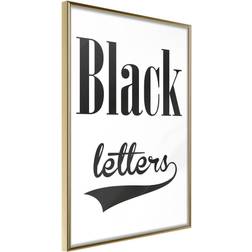 Artgeist Black Lettering Plakat