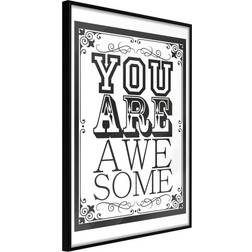 Artgeist Inramad Tavla You Are Awesome Poster