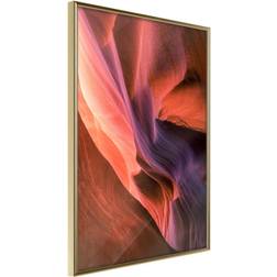 Artgeist Inramad Tavla Shades of Purple II 30x45 Guldram Poster