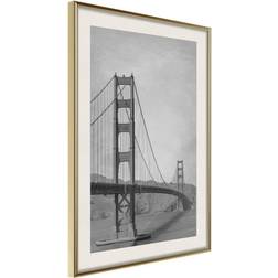 Artgeist Inramad Tavla Bridge in San Francisco II 30x45 Poster