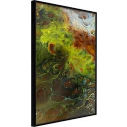 Artgeist Inramad Tavla Turbulent Green 30x45 Poster