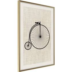 Artgeist Inramad Tavla Penny-Farthing 30x45 Guldram Poster