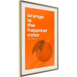 Artgeist Inramad Tavla Orange Colour Poster