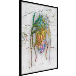 Artgeist Inramad Tavla Iridescent Insect Poster