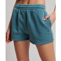 Superdry Logo Velour Shorts - Dark Turquoise