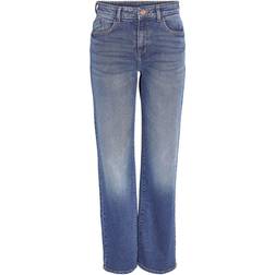 Noisy May Nmyolanda Midja Jeans Med Vida Ben Blå