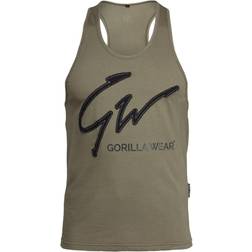 Gorilla Wear Evansville Tank Top Bodybuilding und Fitness Bekleidung für Herren, grün