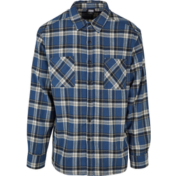 Urban Classics Checkered Shirt Lake - Bleu