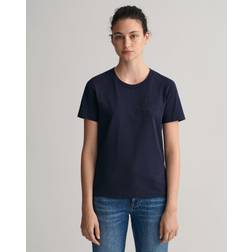 Gant Dame Tonal Archive Shield T-shirt Blå