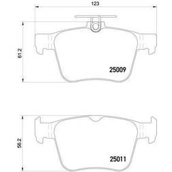 Brembo Bremsbelagsatz, Scheibenbremse Hinterachse P