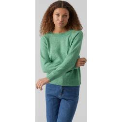 Vero Moda Vmdoffy O-Neck Blouse - Bright Green/Melange