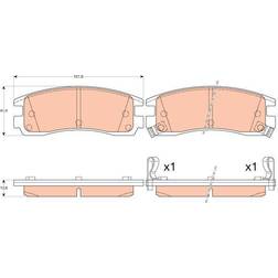 TRW Brake Pad GDB4098 GDB4098