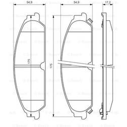 Bosch Scheibenbremse Vorderachse 0 986 494