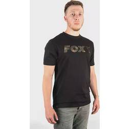 Fox Chest Print T-Shirt Black/Camo